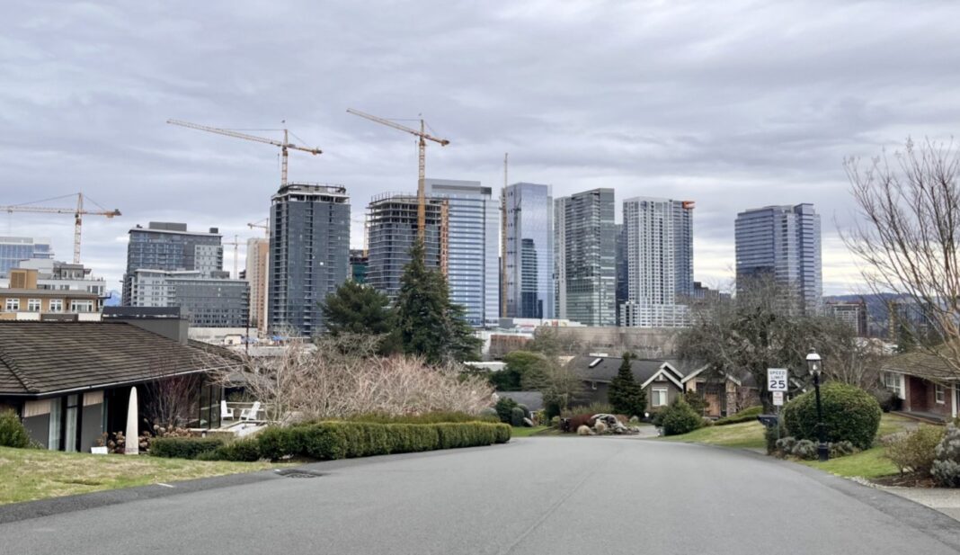 Bellevue City Skyline from Vuecrest